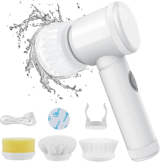 Electric Cleaning with 3 Brush Heads