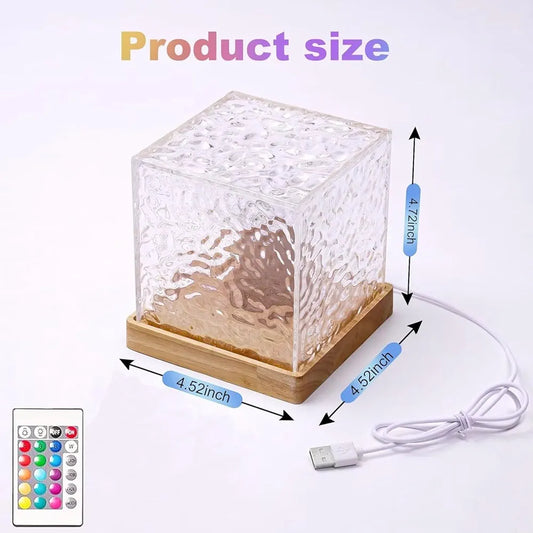 Romantic Wave Light Cube Lamp for Room Decor