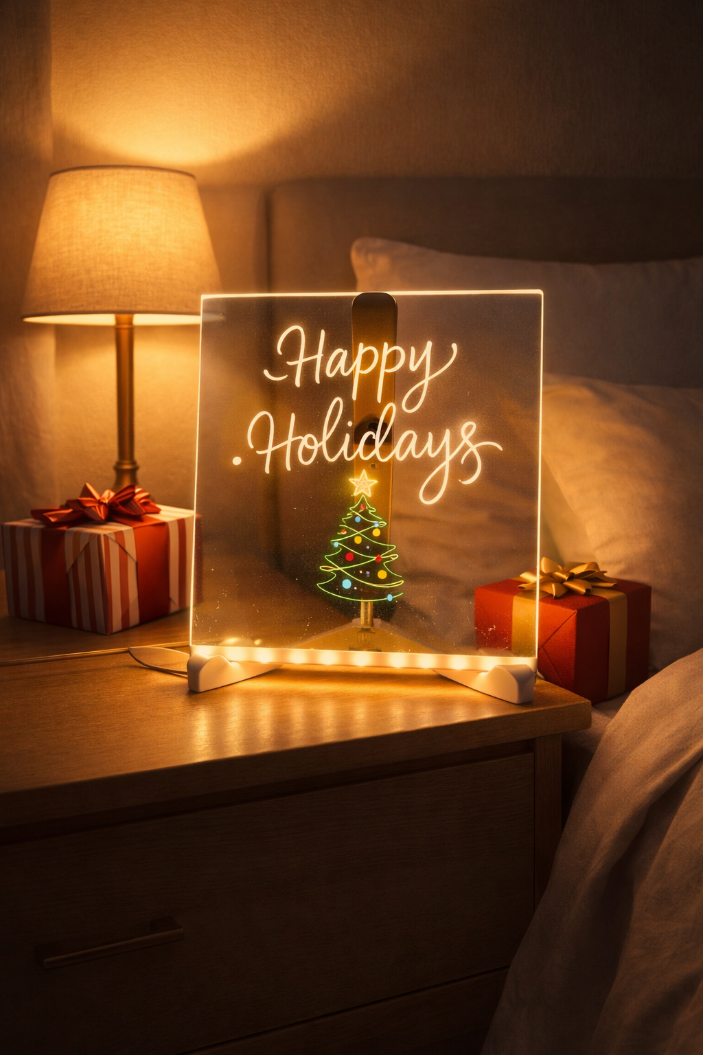 LED Acrylic Writing & Drawing Light Pad (with 12 Neon Pens)