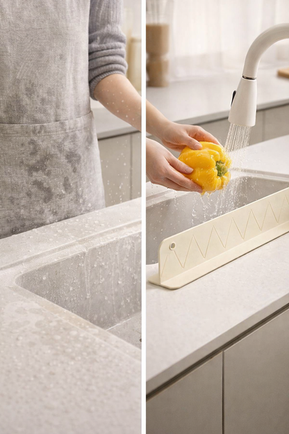 Silicone Splash Guard – Water Splash Protector (Pack of 2)