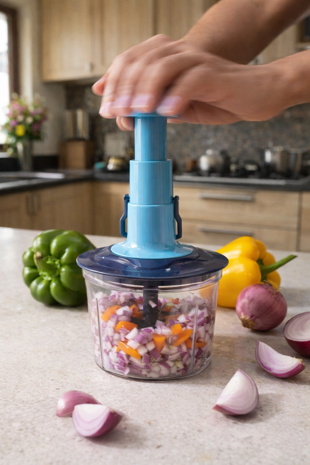 Manual Fruit & Vegetable Chopper – Easy Kitchen Prep