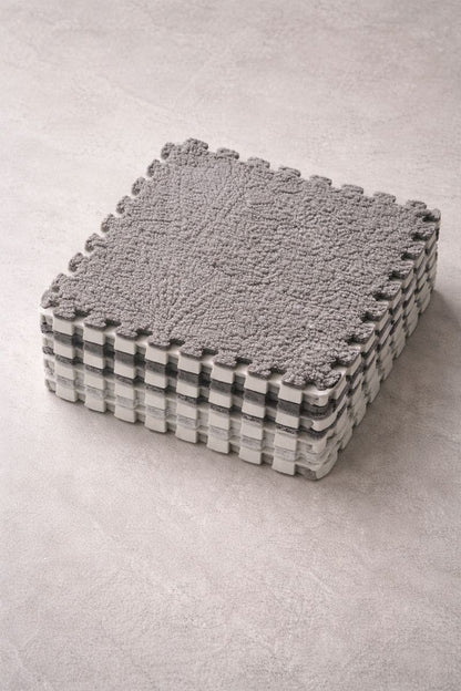 Interlocking Carpet Tiles – 6-Piece Floor Mat Set