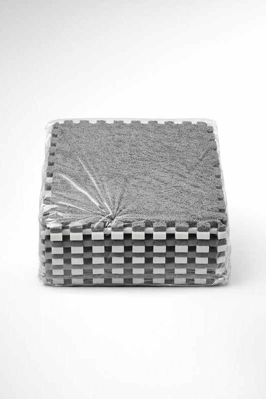 Interlocking Carpet Tiles – 6-Piece Floor Mat Set