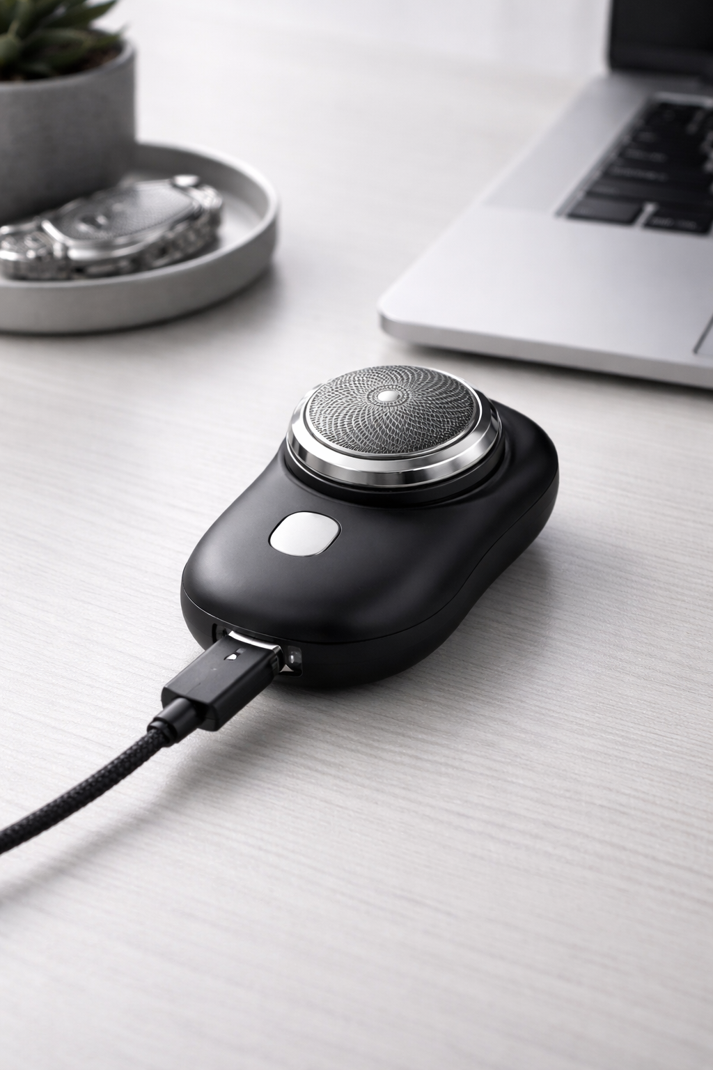 Mini Electric Shaver – Portable USB Rechargeable Grooming